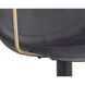 Cassius Slate Tint / Nightfall Black Swivel Dining Armchair, Swivel